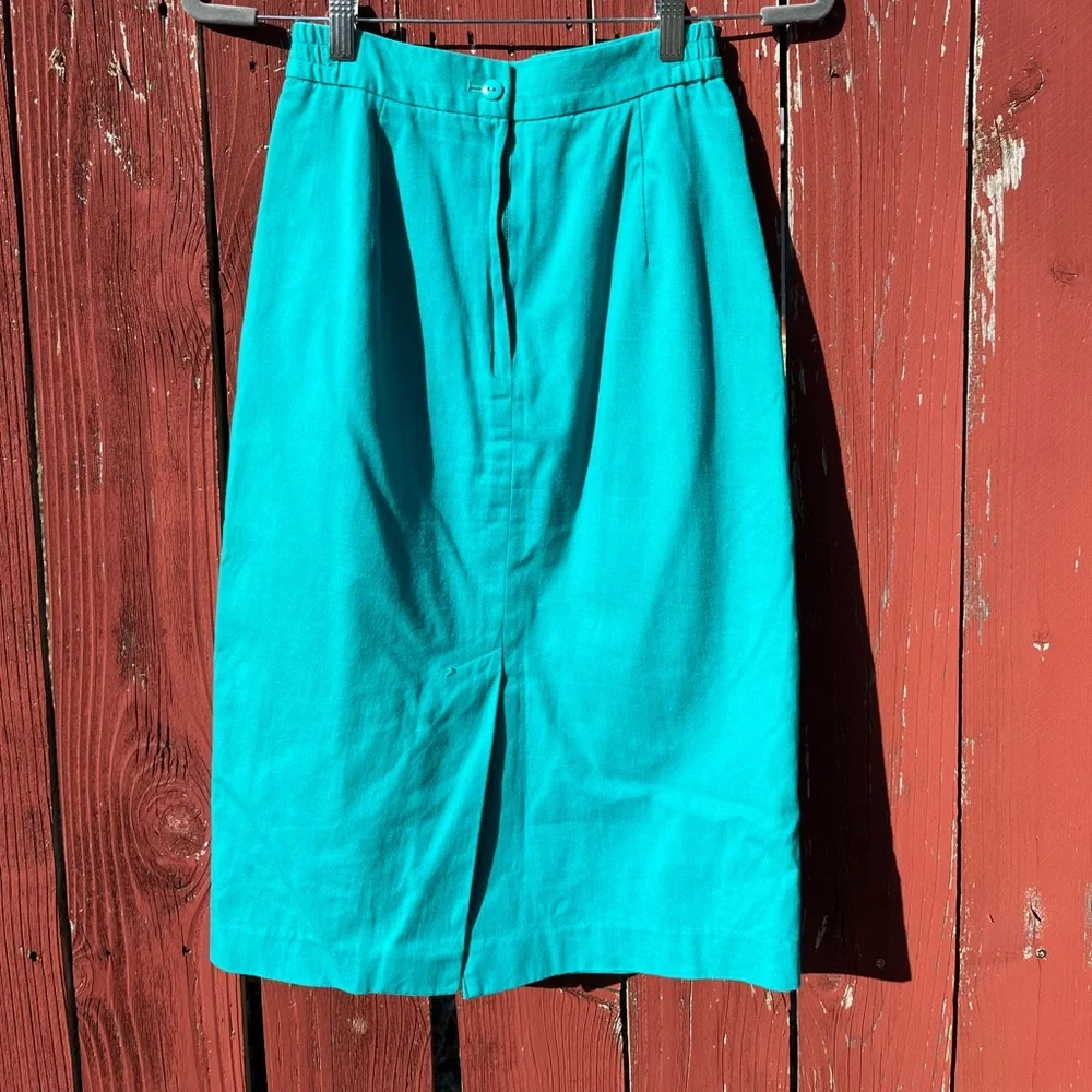 Vintage Cotton Pencil Skirt - Picture 2 of 3